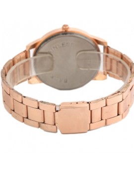 GENEVA Rose Gold Steel Band Watch Quartz Watch