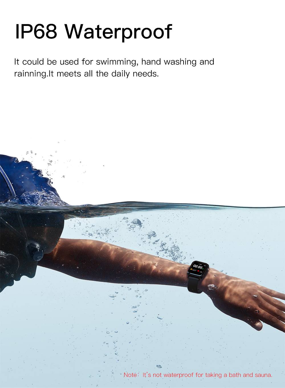 Kospet GTO Smart Watch IP68 Waterproof