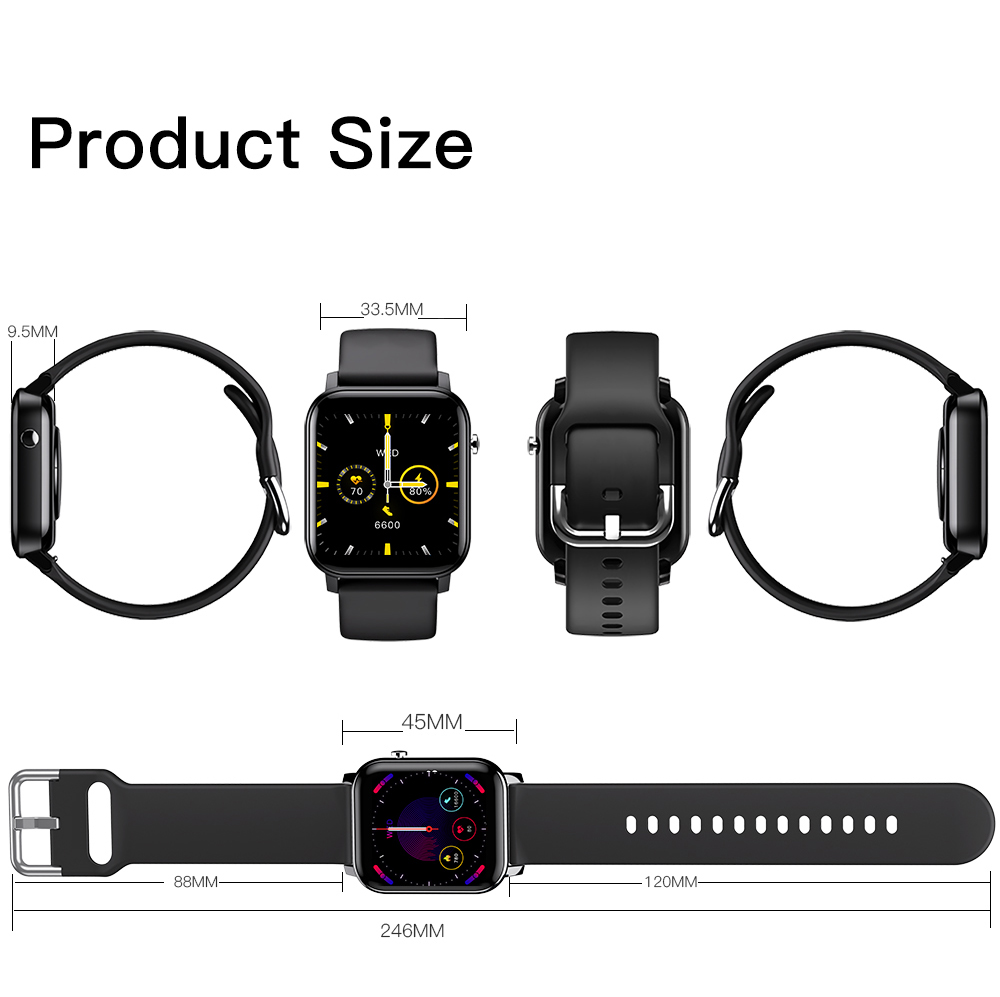 Kospet GTO Smart Watch size