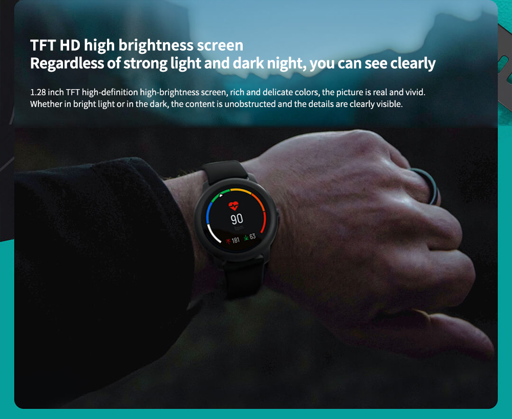 Haylou Solar Smart Watch Global Version TFT HD high brightness screen