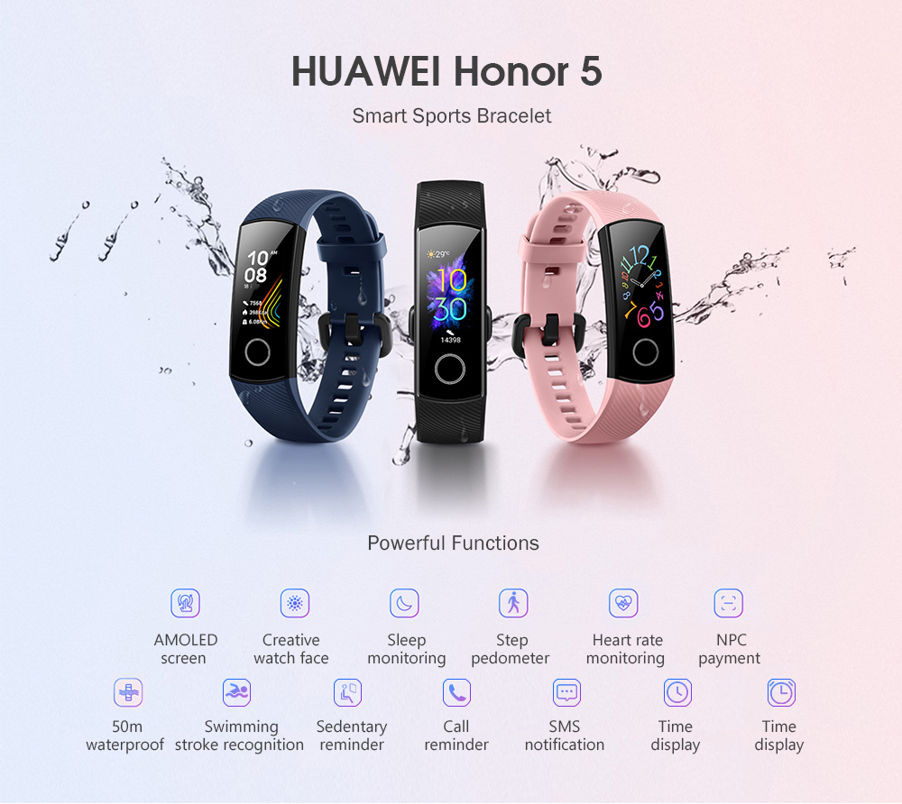 HUAWEI Honor 5 CRS - B19S Smart Watch Sports Bracelet Standard Edition